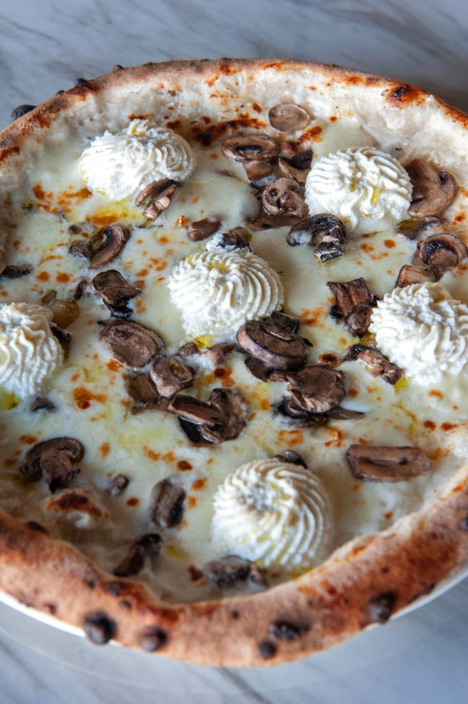 Truffle Ricotta Mushroom Pizza